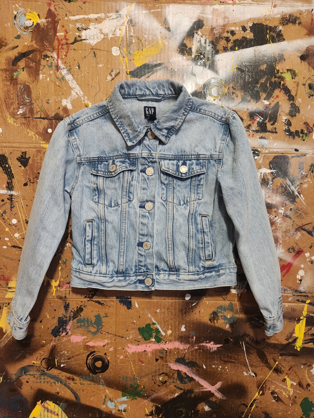 GAP Kids Light Wash Denim Jacket - Pale Blue